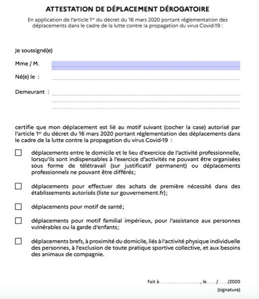 Coronavirus Covid-19 : quels seront les déplacements autorisés ?